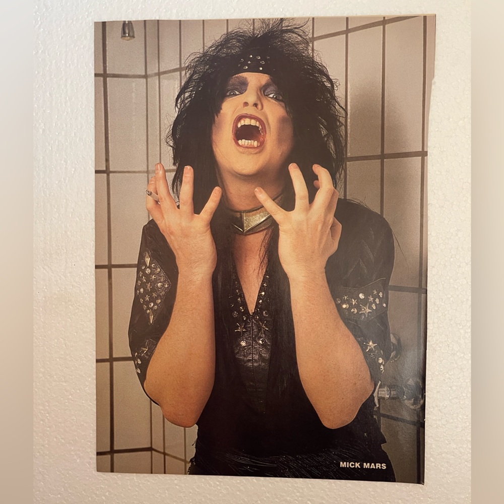 Vintage Rock Pinup of Motley Crue’s Mick Mars